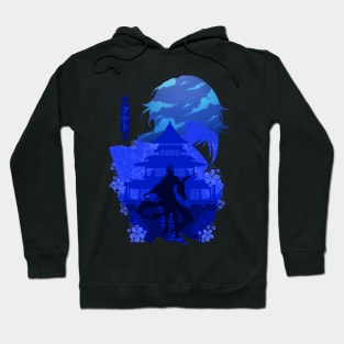 GENSHIN IMPACT KAMISATO AYATO NEGATIVE SPACE Hoodie